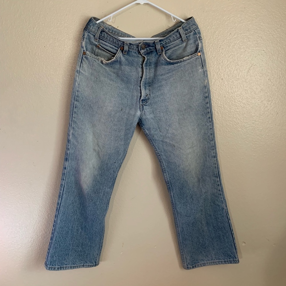 Unisex Levi’s orange Tab vintage crop flare Jeans